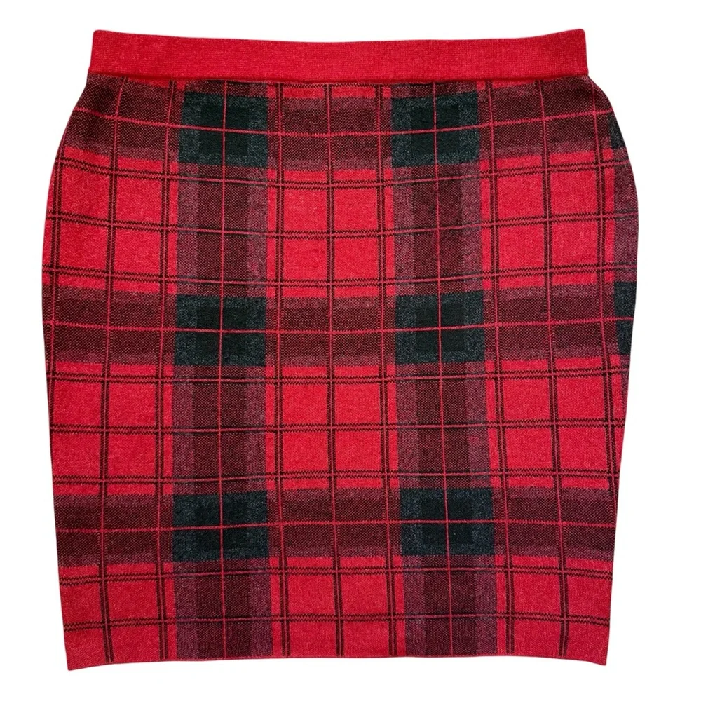 Lane Bryant Plus Plaid Sweater Skirt